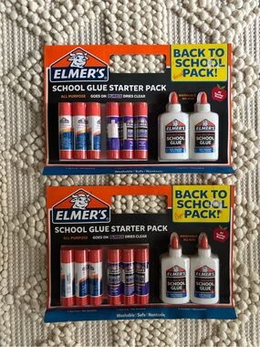 NWT Elmer’s School Glue Starter Pack -Back to School Packs 2 sets total
